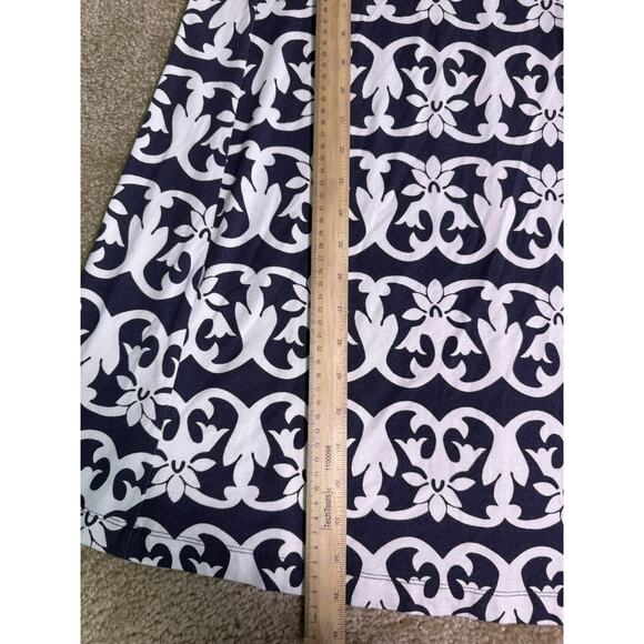 Ann Taylor Loft Women’s Dress Gray White Short Sleeve Knee Length Size XS E105 - Picture 9 of 10